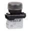 Кнопка КМЕ4602м-черный-0но+2нз-цилиндр-IP65-