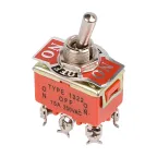                  Тумблер 250V 15А (6c) ON-OFF-ON двухполюсный
               