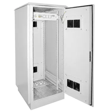 Шкаф уличный 19дюйм 24U 720x860 IP55 металлическая дверь серый