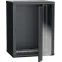 Шкаф настенный 19' LINEA W 18U 600x450мм стеклянная дверь RAL9005