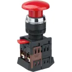 Кнопка NBI-B-05 Грибок d22мм NO+NC