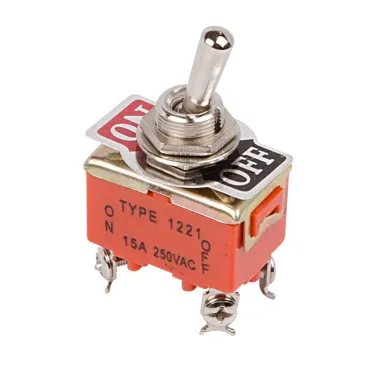 Тумблер 250V 15А (4c) ON-OFF двухполюсный (KN-201) (в упак. 1шт.)