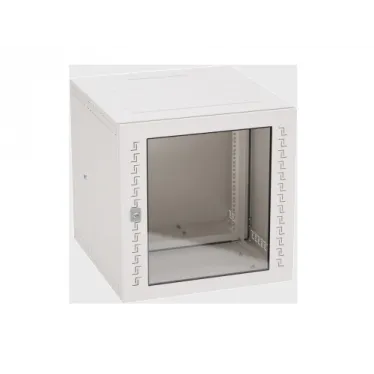 Шкаф телекоммуникационный навесной 12U (600х600х650) дверь стекло RAL7035