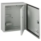 Корпус металлический навесной SIMPLE ЩУ-3-1-1м 2-х дверный (445х400х155)герм замок IP54 У2 серый