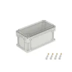                  Корпус IP66/IP67, 300х150х146 мм, без МП, с фланцами, прозрачная крышка H- 21 мм
               