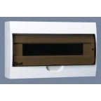                  Щит распределительный навесной ЩРн-П-18 IP41 пластиковый прозрачная дверь
               