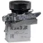 Кнопка КМЕ4501мС-черный-0но+1нз-цилиндр-IP54-
