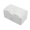 Блок горизонтальный 2 розетки (керамика) Mini OG IP54 с заземлением, о/у, белый
