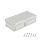                  Корпус IP66/IP67, 600х300х160 мм, без МП, с фланцами, непрозрачная крышка H- 35 мм
               