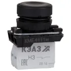                  Кнопка КМЕ4111м-черный-1но+1нз-цилиндр-IP40-
               