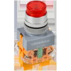 Кнопка D7-11DNZS d-22мм 1з+1р с подсв. и фикс. кр. GENERICA