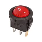                  Выключатель клавишный круглый 250V 3А (3с) ON-OFF красный с подсветкой Micro (RWB-106, SC-214) Индивидуальная упаковка 1 шт
               