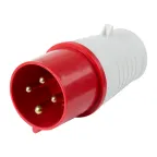                  Вилка 024 переносная 3Р+РЕ 32А 380В IP44, REXANT
               