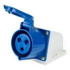                  Розетка 123 стационарная 2Р+РЕ 32А 220В IP44, REXANT
               