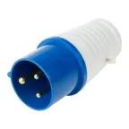 Вилка 023 переносная 2Р+РЕ 32А 220В IP44, REXANT
