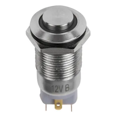Кнопка антивандальная 12 12В(LED) Фикс (4с) OFF-ONсиняя (A-12-C2)