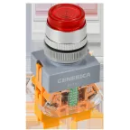 Кнопка D7-11D d-22мм 1з+1р с подсв. кр. GENERICA