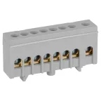                  Шина NO-224-106 L фаза в изолированном корпусе на DIN-рейку ШНИ-6х9-8-Д серый
               