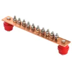                  Шина заземляющая главная 285х40х4мм на 10 подкл. медь
               