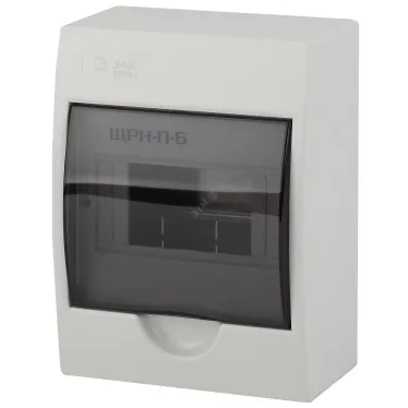 Корпус пластиковый навесной ЭРА SIMPLE ЩРН-П-06 IP41 прозрачная крышка белый