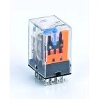 Промежуточное реле 4 контакта с LED индикацией и TEST функцией 3А 110В DC ПР-102