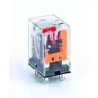 Промежуточное реле 2 контакта с LED индикацией и TEST функцией 5А 12В AC ПР-102