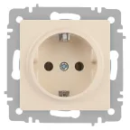 Розетка Intro Accent 6-202-02 2P+E Schuko, 16А-250В, IP20, СУ, слоновая кость