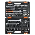 Набор инструментов, 1/2'' , 1/4'' , CrV, в кейсе 82 предм''