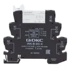                  Реле интерфейсное, 1CO, ком. ток 6А, AgSnO2, напряжение 110V AC/DC, винтовые клеммы.
               