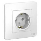                  BLANCA скрытой установки розетка с заземлением без шторок, 16А, 250В, белый
               