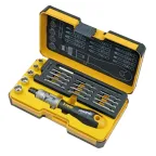 Набор бит SL/PH/PZ/Tx и головок с поворотной трещоткой Ergonic K в кейсе, 20 шт