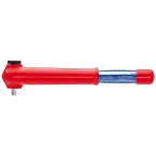                  Ключ динамометрический VDE 1000V DR 3/8 5 - 50 Н·м L-385 мм диэлектрический
               