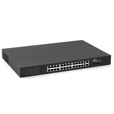 Коммутатор неуправляемый 28 портов RJ45/SFP 10 100 1000 Мб/с PoE 300Вт
