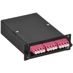                  Кассета для кросса ST OM4 MPO female 3хLC-quad (12 ОВ)
               
