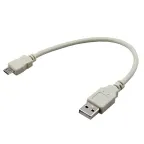                  Кабель USB (шт. micro USB - шт. USB A) 0.2 м, серый, 18-1162,
               