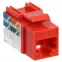 Модуль Keystone Jack кат.5E UTP 110 IDC 90град красный