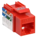 Модуль Keystone Jack кат.5E UTP 110 IDC 90град красный
