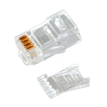 Разъем RJ-45(8P8C) под витую пару. UTP. категория 6. с вставкой,