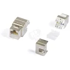                 Вставка Keystone Jack RJ-45(8P8C). категория 6. экранированная. тип 180 градусов. белая
               