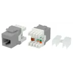                  Вставка Keystone Jack RJ-45(8P8C) категория 5e серая
               