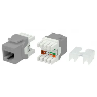 Вставка Keystone Jack RJ-45(8P8C) категория 5e серая