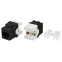 Вставка Keystone Jack RJ-45(8P8C) категория 6 черная