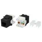                 Вставка Keystone Jack RJ-45(8P8C) категория 6 черная
               