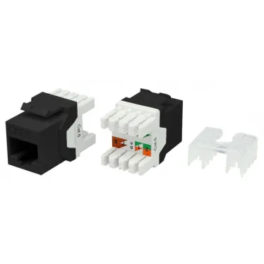 Вставка Keystone Jack RJ-45(8P8C) категория 6 черная