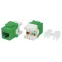Вставка Keystone Jack RJ-45(8P8C) категория 5e зеленая