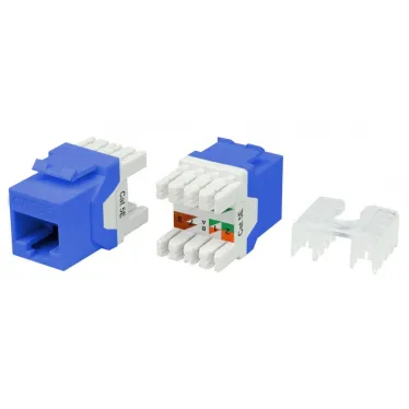 Вставка Keystone Jack RJ-45(8P8C) категория 5e синяя