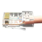                  Разъем легкой оконцовки RJ-45 (8P8C) под витую па у 100штук
               