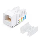                  Модуль Keystone Jack RJ-45(8P8C) UTP неэкранированный CAT 5e тип 90град белый
               