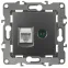 Розетка комбинированная RJ45+TV, Эра12, графит, 12-3110-12