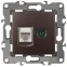 Розетка комбинированная RJ45+TV, Эра12, бронза, 12-3110-13